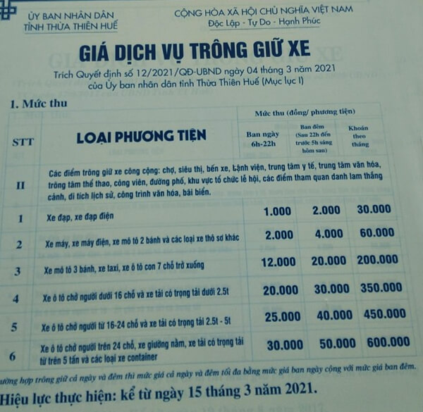 bang gia gui xe ben xe nguyen hoang