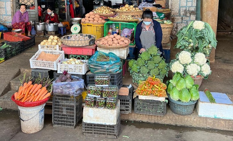 Rau củ ở chợ Việt Nam